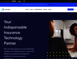 webrater.appliedsystems.com screenshot