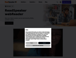 webreader.readspeaker.com screenshot