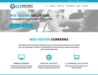 webrecipes.com.au screenshot