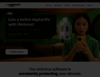 webroot.com screenshot