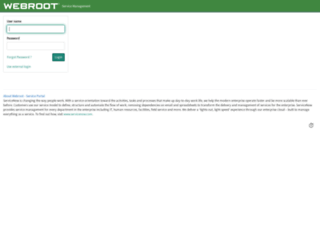 webroot.service-now.com screenshot