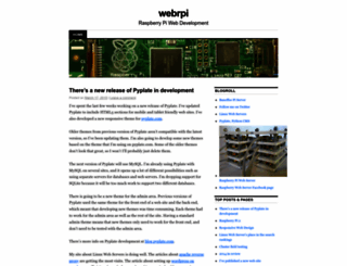 webrpi.wordpress.com screenshot
