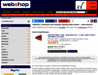 webs-shop.de screenshot