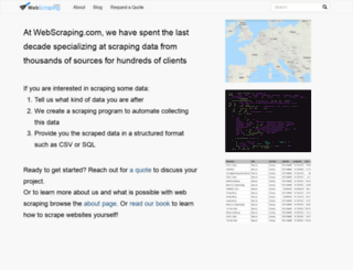 webscraping.com screenshot