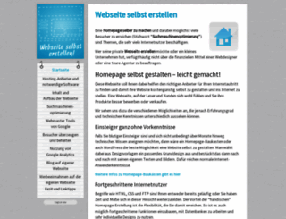 webseite-selbst-erstellen.de screenshot