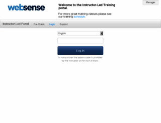 websense.instructorled.training screenshot