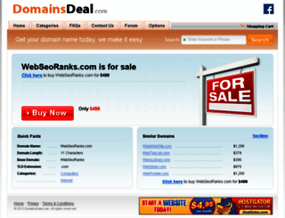 webseoranks.com screenshot