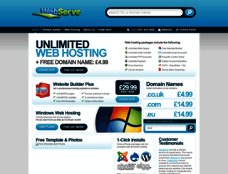 webserveuk.com screenshot