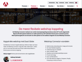 webshop-connector.nl screenshot