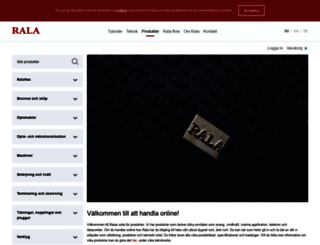 webshop.rala.com screenshot