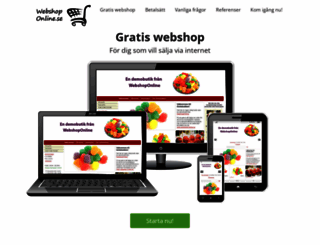 webshoponline.se screenshot