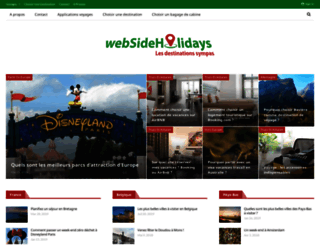 websideholidays.fr screenshot