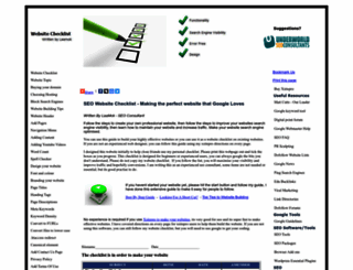 website-checklist.net screenshot