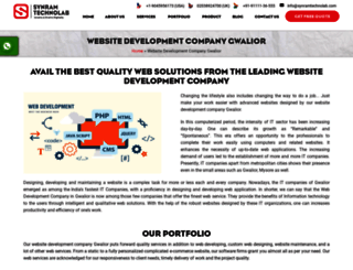 website-development-company-gwalior.synramtechnolab.com screenshot