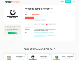 website-template.com screenshot