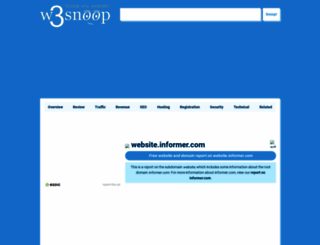 website.informer.com.w3snoop.com screenshot