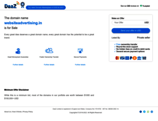 websiteadvertising.in screenshot