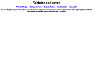websiteandserver.com screenshot