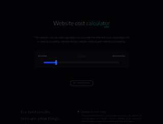 websitecostcalculator.app screenshot