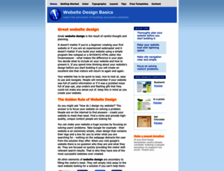 websitedesignbasics.com screenshot