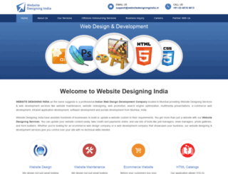 websitedesigningindia.in screenshot