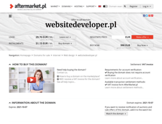websitedeveloper.pl screenshot
