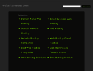 websiteforum.com screenshot