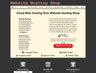 websitehostingshop.com screenshot