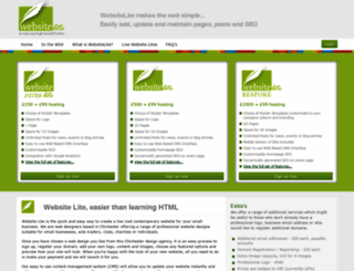 websitelite.co.uk screenshot