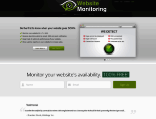 websitemonitoring.org screenshot