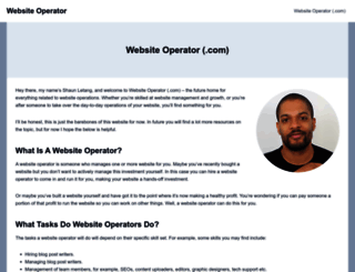websiteoperator.com screenshot