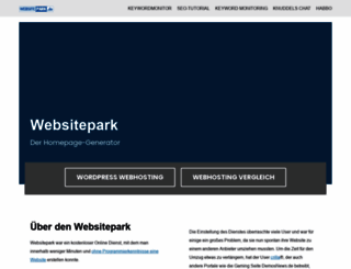 websitepark.de screenshot