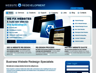 websiteredevelopment.com screenshot