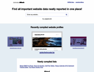 websites.milonic.com screenshot