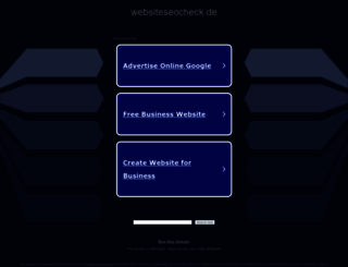 websiteseocheck.de screenshot