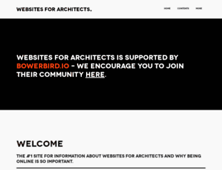 websitesforarchitects.org screenshot