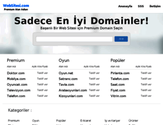 websitesi.com screenshot