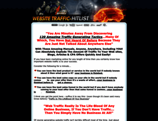 websitetraffic-hitlist.com screenshot