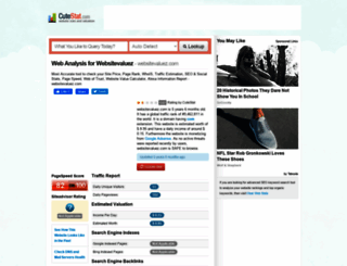 websitevaluez.com.cutestat.com screenshot