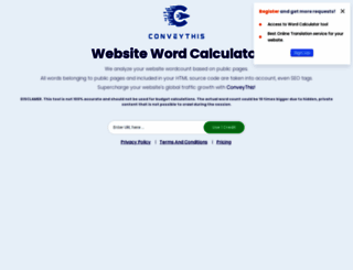 websitewordcalculator.com screenshot