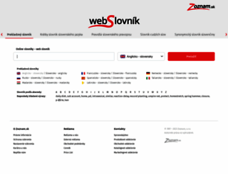 webslovnik.zoznam.sk screenshot