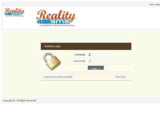 websms.realitysms.com screenshot