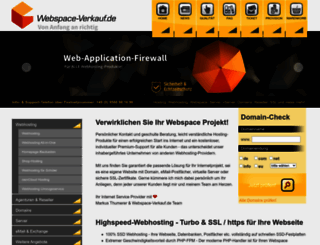 webspace-verkauf.de screenshot