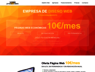 webspresenciales.com screenshot