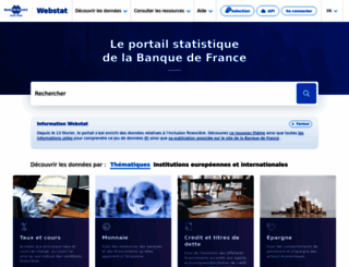 webstat.banque-france.fr screenshot