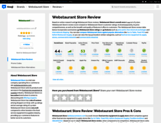 webstaurantstore.knoji.com screenshot
