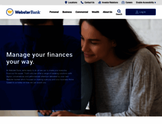 websterbank.com screenshot
