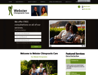 websterchiropracticcare.com screenshot