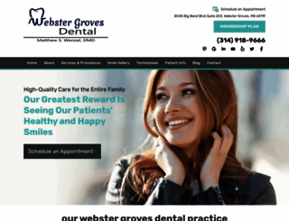webstergrovesdental.com screenshot