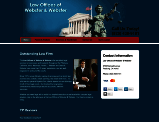 websterlaw4u.com screenshot